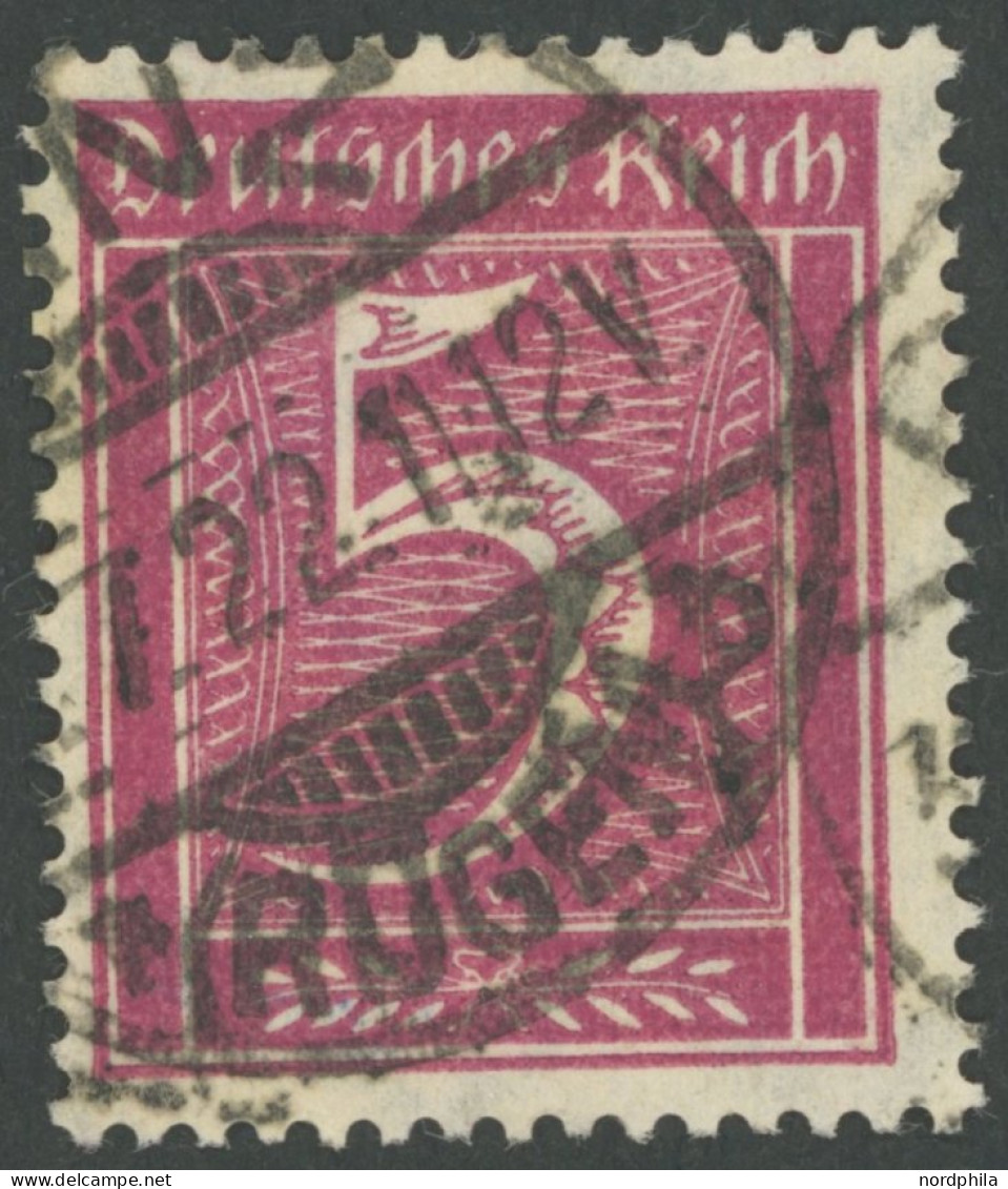 Dt. Reich 177 O, 1922, 5 Pf. Lilakarmin, Wz. 2, Pracht, Gepr. Infla, Mi. 260.- - Autres & Non Classés