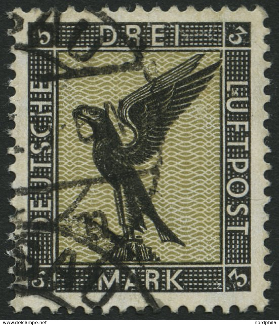 Dt. Reich 384 O, 1926, 3 M. Adler, Pracht, Mi. 120.- - Gebruikt