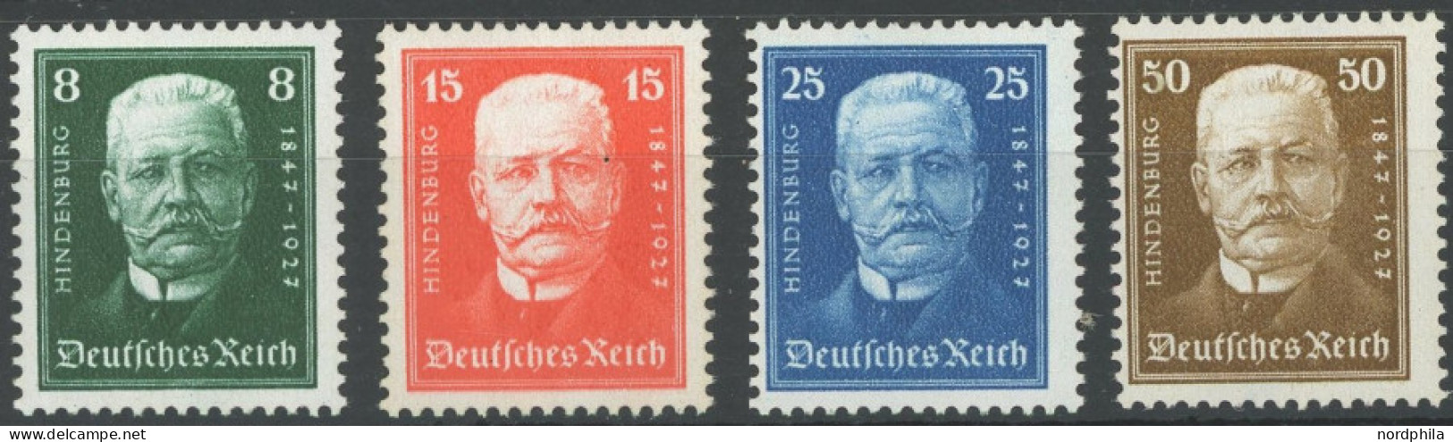 Dt. Reich 403-06 , 1927, 80. Geburtstag, Postfrischer Prachtsatz, Mi. 120.- - Other & Unclassified