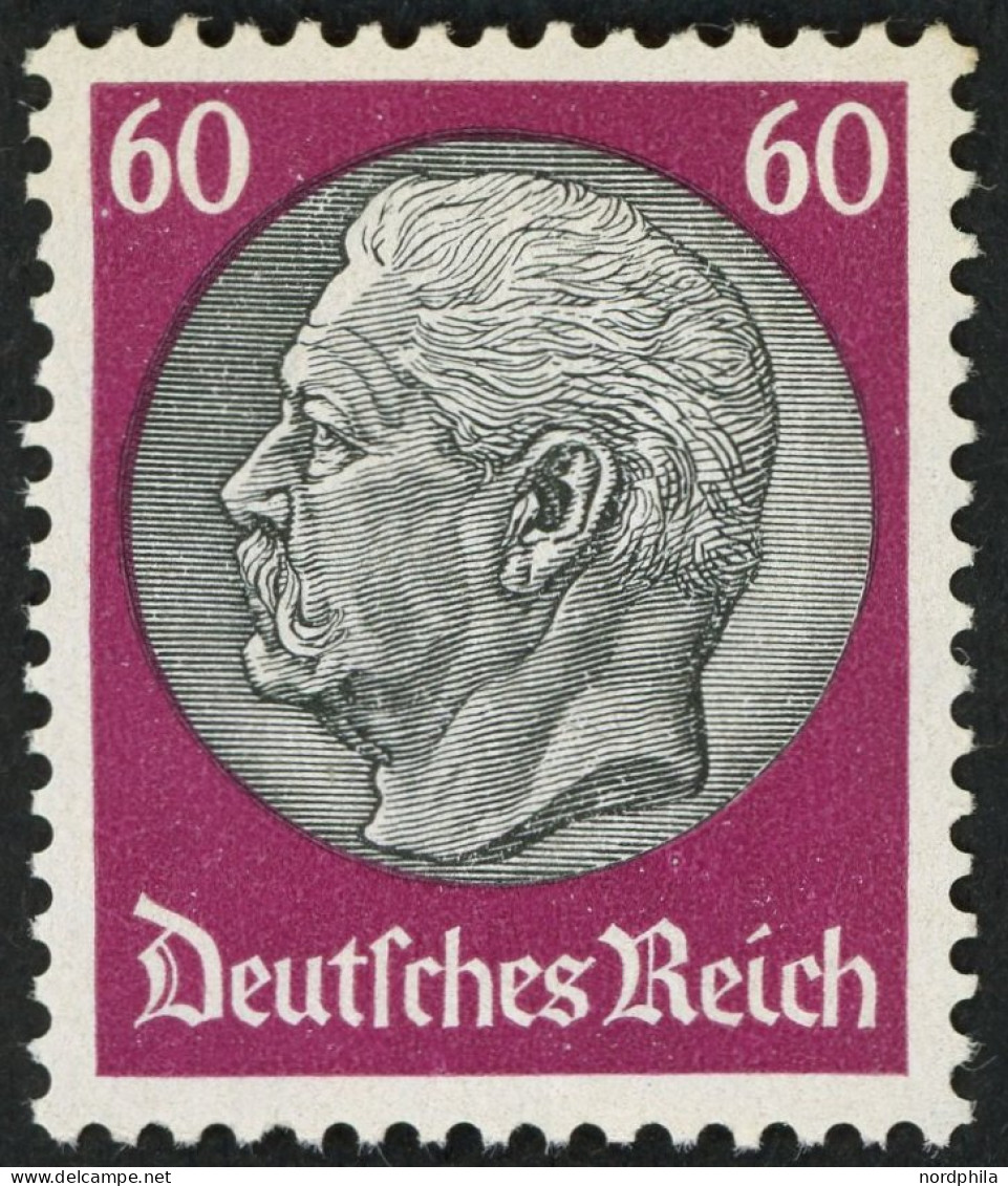 Dt. Reich 493 , 1933, 60 Pf. Hindenburg, Wz. 2, Postfrisch, Pracht, Mi. 260.- - Other & Unclassified