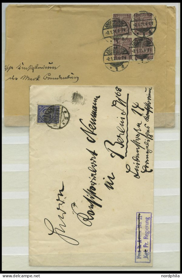 DIENSTMARKEN 1920-22, Sammlung Von 39 Verschiedenen Belegen, Fast Nur Prachterhaltung - Oficial