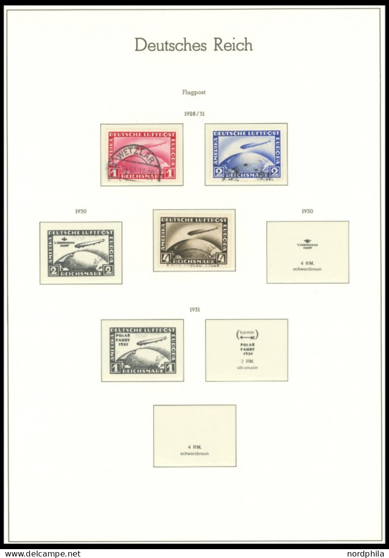 SAMMLUNGEN O, 1923-1932, Gestempelter Sammlungsteil Auf Leuchtturm Falzlosseiten Mit Vielen Guten Mittleren Ausgaben, Fe - Andere & Zonder Classificatie