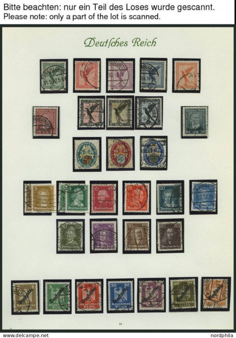 SAMMLUNGEN, LOTS O, Gestempelte Sammlung Dt. Reich Von 1923-32 Auf Seiten Mit Mittleren Ausgaben, U.a. Mi.Nr. 378-84, 42 - Used Stamps