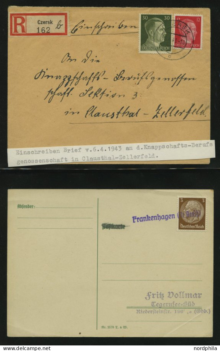 SAMMLUNGEN 1939/45, Kreis Konitz In Westpreußen, Stempelsammlung Der Provisorischen Entwertungen, Insgesamt 55 Teils Seh - Other & Unclassified