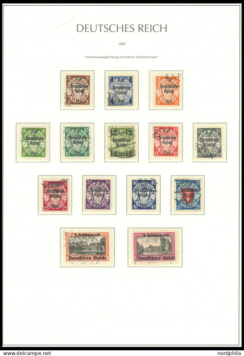 SAMMLUNGEN O,, , 1933-45, Bis Auf Block 2 Und 3 In Den Hauptnummern Komplette Sammlung Im Neuwertigen Leuchtturm Falzlos - Other & Unclassified