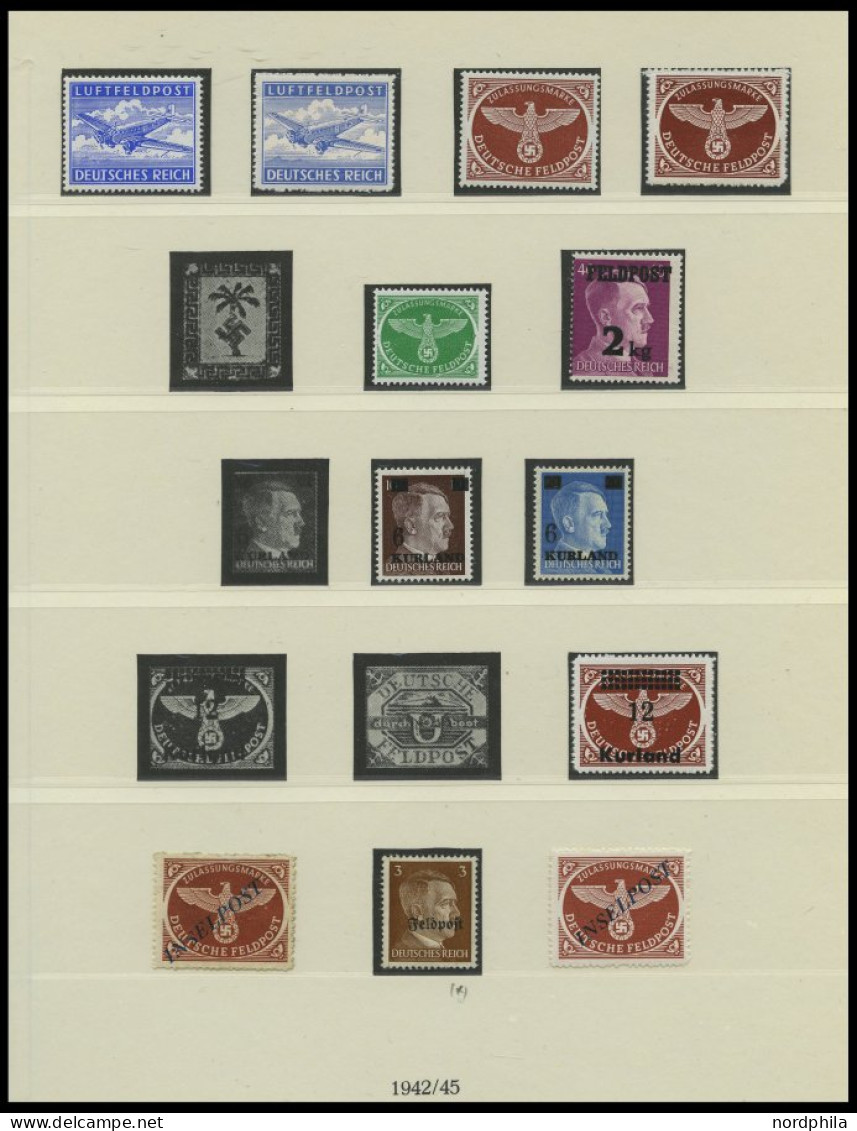 SAMMLUNGEN ,, , Ungebrauchte, Teils Postfrische Sammlung Dt. Reich Von 1935-1945 Im Lindner Falzlosalbum, Einige Gute Mi - Unused Stamps