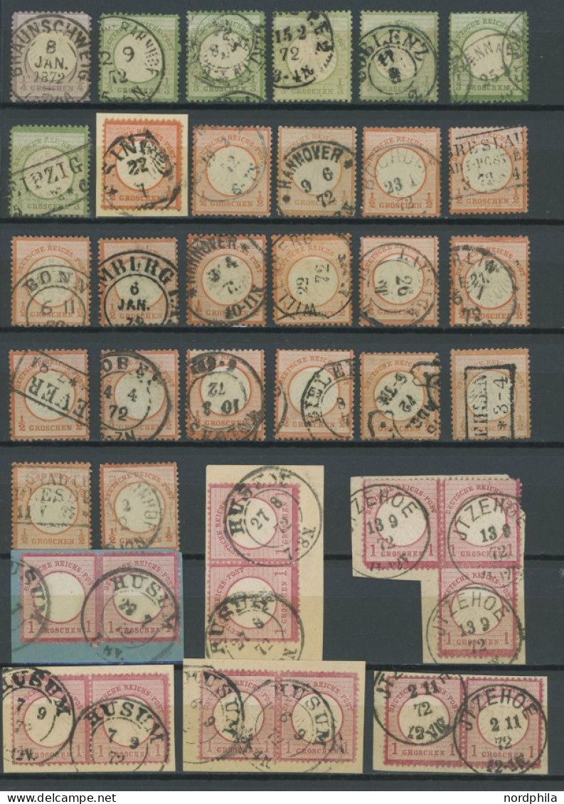 LOTS O,BrfStk , Kleiner Brustschild, Partie Von 113 Werten, Meist Feinst/Pracht, Mi. 4850.- - Used Stamps