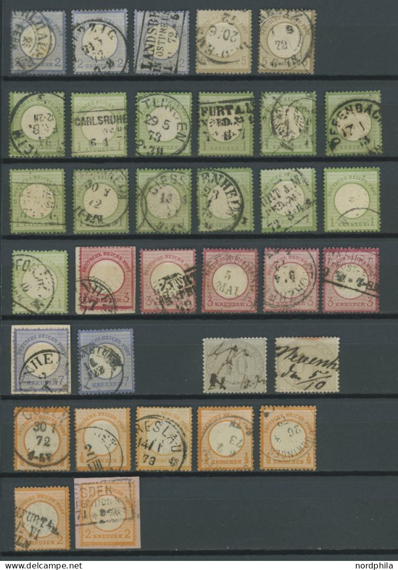 LOTS O,BrfStk , Kleiner Brustschild, Partie Von 113 Werten, Meist Feinst/Pracht, Mi. 4850.- - Used Stamps