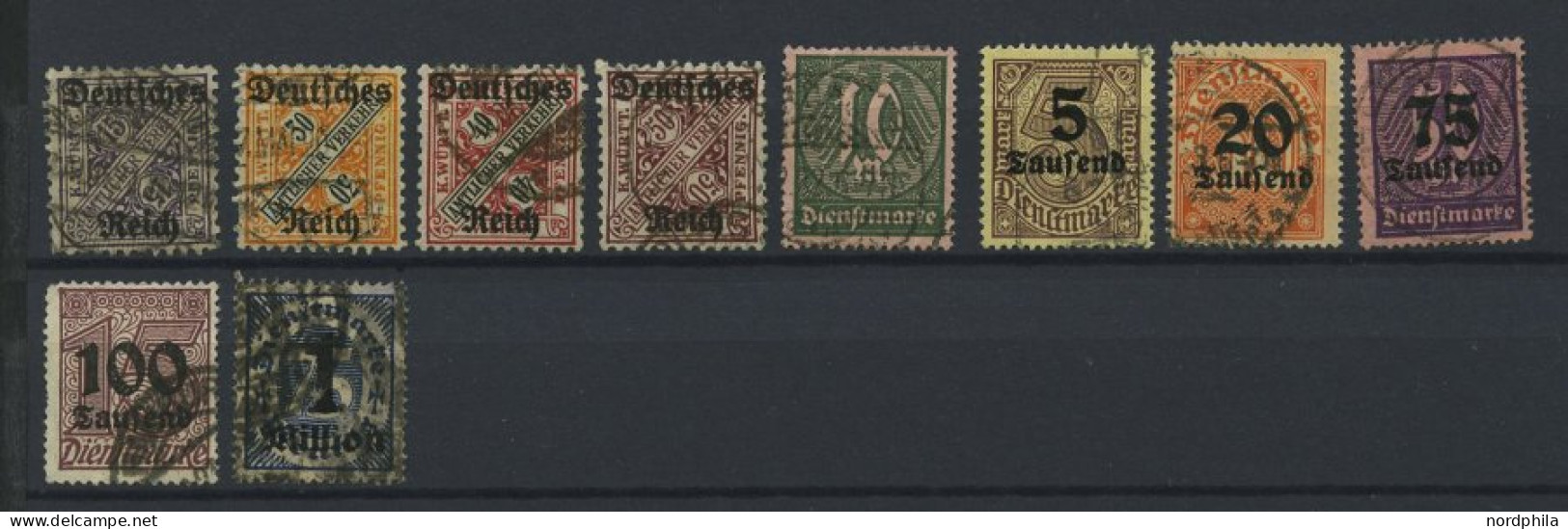 LOTS O,BrfStk , 1919-23, Partie Von 65 Verschiedenen Kleineren Und Mittleren Infla-Werten, Feinst/Pracht, Alle Geprüft I - Used Stamps