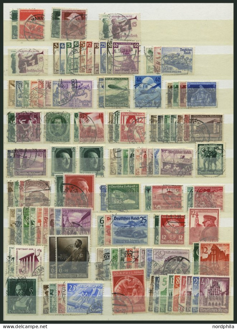 LOTS O, 1935-44, Partie Verschiedener Kompletter Ausgaben, Fast Nur Pracht, Mi. 708.- - Gebruikt