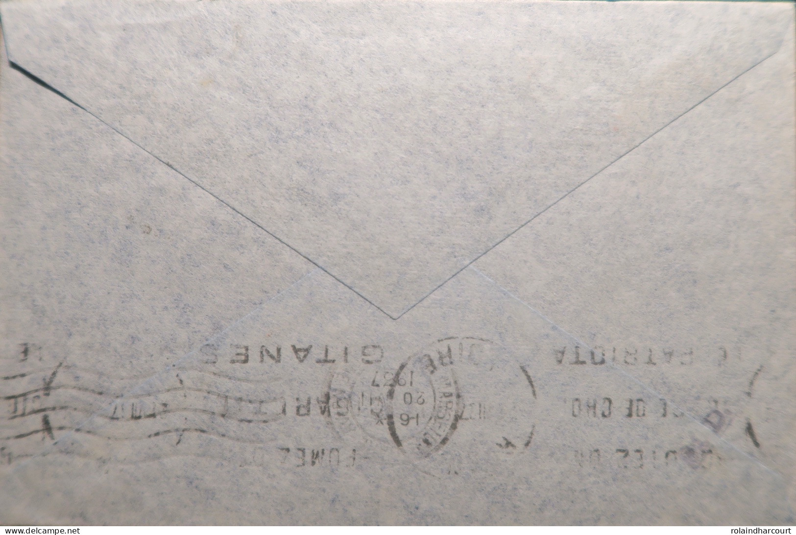 LP3972/251 - COLONIES FRANÇAISES - OUBANGUI-CHARI - Lettre (LSC) BANGUI à ROANNE Par Avion 17 JUILLET 1937 - Briefe U. Dokumente
