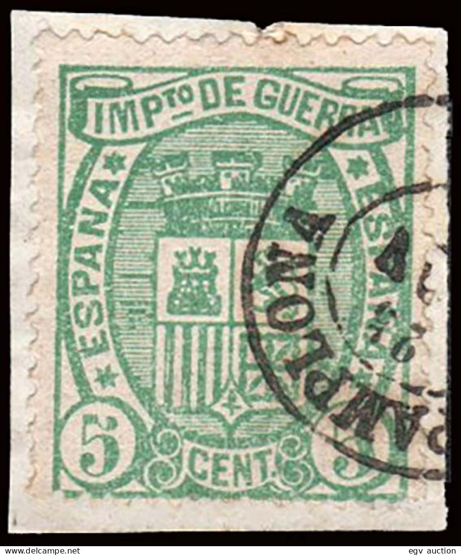 Navarra - Edi O 154 - Fragmento Mat Fech. Tp. II "Pamplona" - Used Stamps
