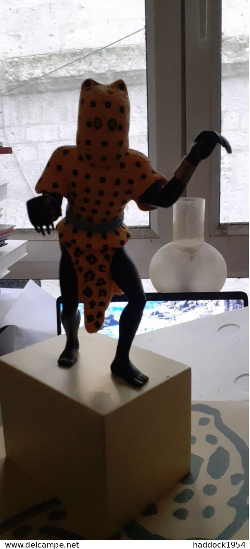 L'homme Léopard TINTIN Au CONGO HERGE 2017 - Statuette In Resina