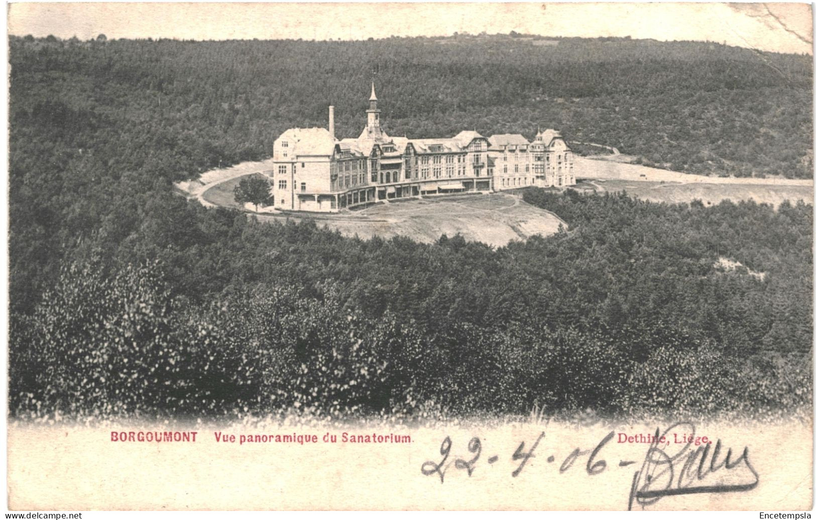 CPA Carte Postale Belgique  Borgoûmont Vue Panoramique Du Sanatorium 1906  VM75144 - Stoumont