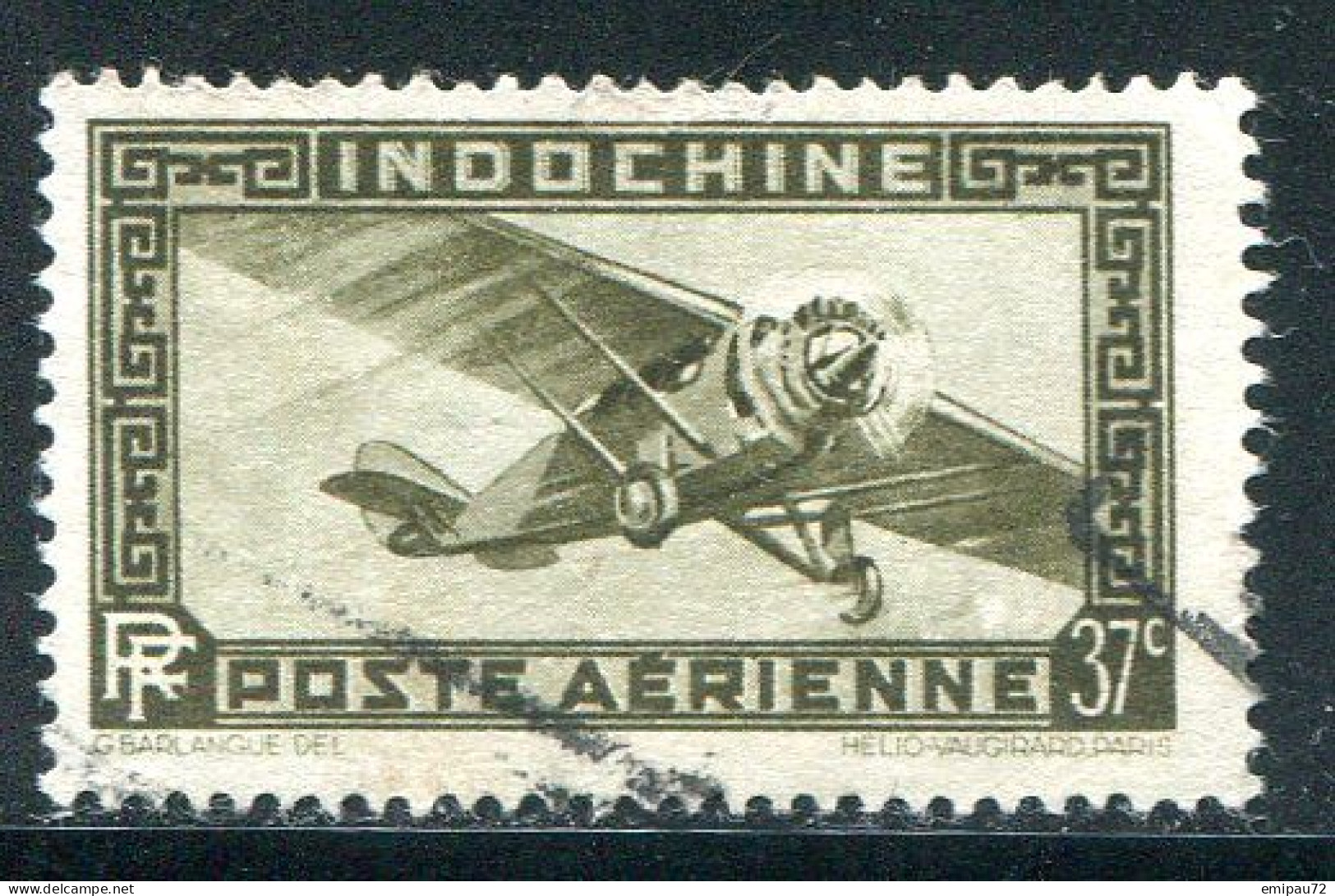 INDOCHINE- P.A Y&T N°8A- Oblitéré - Poste Aérienne