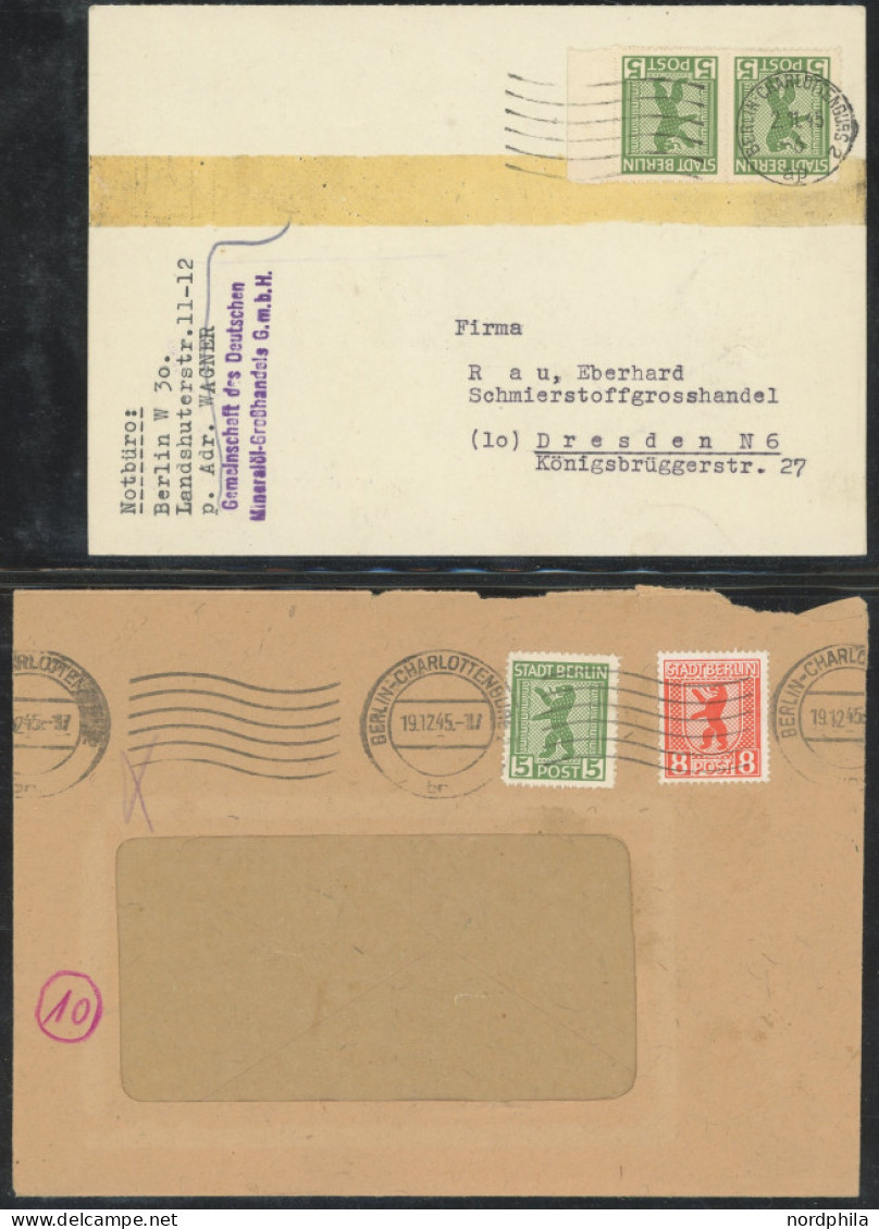 BERLIN UND BRANDENBURG O,Brief , Kleiner Sammlungsteil Von 70 Werten Und 11 Belegen - Other & Unclassified