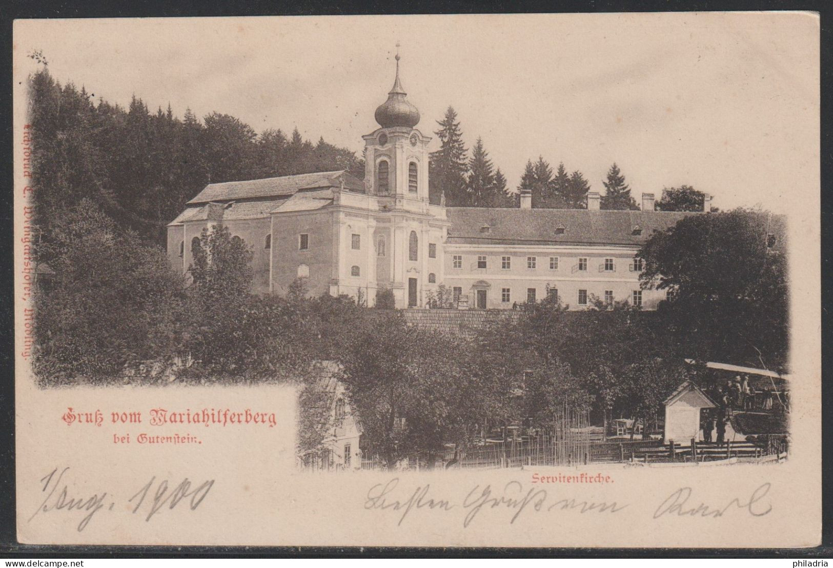 Gutenstein, 1900, Mailed By Railway TPO Gutenstein - Leobersdorf To Nagy Szeben (Sibiu) - Gutenstein