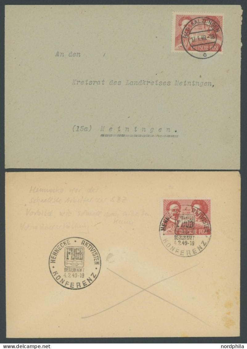SAMMLUNGEN, LOTS 228-38 BRIEF, 1948/9, 11 Meist Verschiedene Belege, Meist Pracht - Autres & Non Classés