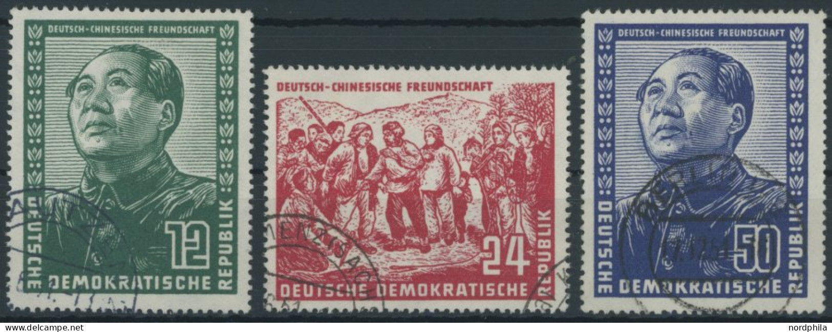 DDR 286-88 O, 1951, Chinesen, Prachtsatz - Sonstige & Ohne Zuordnung