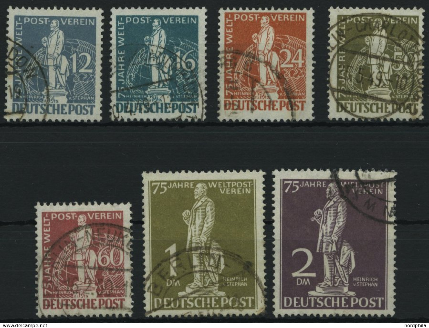 BERLIN 35-41 O, 1949, Stephan, Prachtsatz In Normaler Zähnung, Mi. 320.- - Autres & Non Classés
