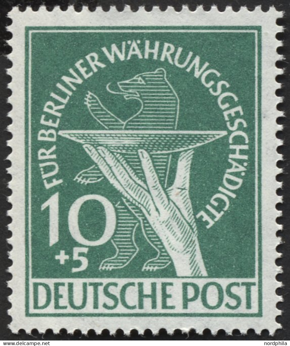 BERLIN 68 , 1949, 10 Pf. Währungsgeschädigte, Pracht, Mi. 100.- - Unused Stamps