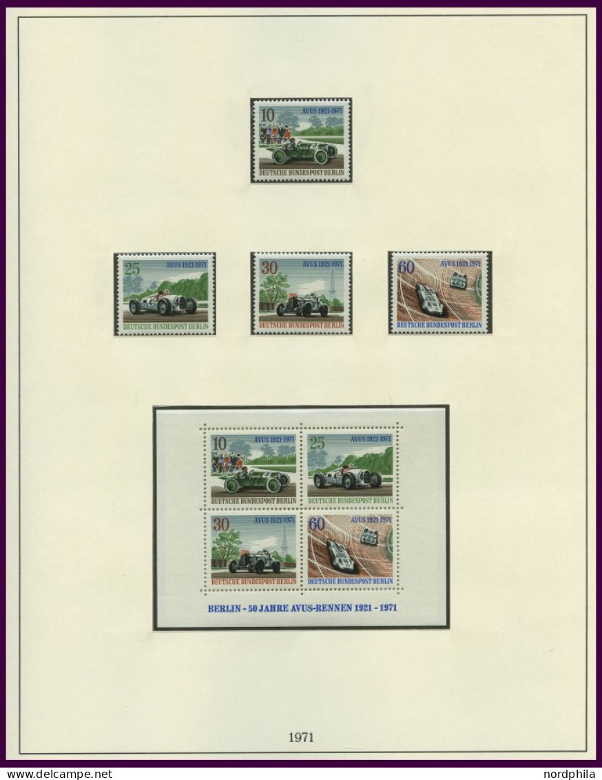 SAMMLUNGEN , 1953-90, ab Glocke Mitte komplette postfrische Sammlung in 2 Lindner Falzlosalben, Text komplett, Prachterh