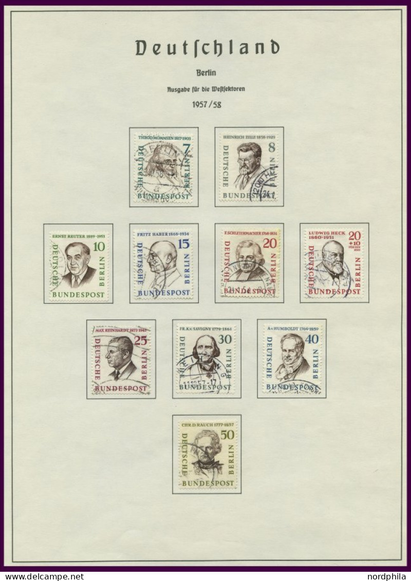 SAMMLUNGEN ,o, , Recht Komplette, überwiegend Postfrische Sammlung Berlin Von 1954-83 Auf Leuchtturmseiten, Fast Nur Pra - Verzamelingen