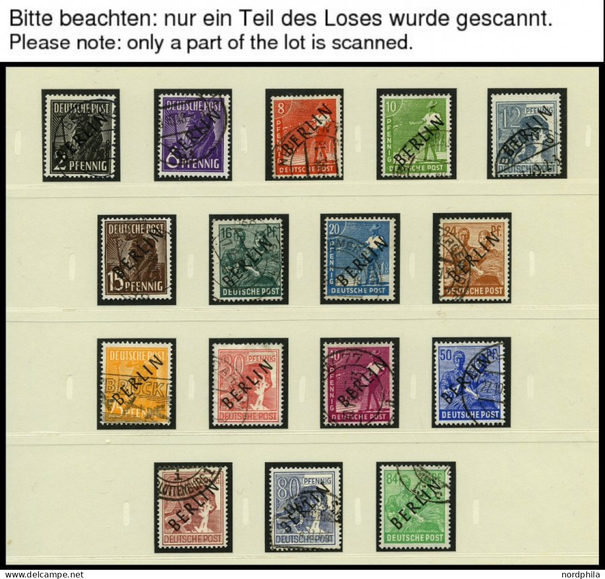 SAMMLUNGEN O, , 1948-1990, Saubere Sammlung Berlin In 2 SAFE-dual Alben, Bis Auf 1-5 MK. Schwarzaufdruck Und Block Währu - Collections