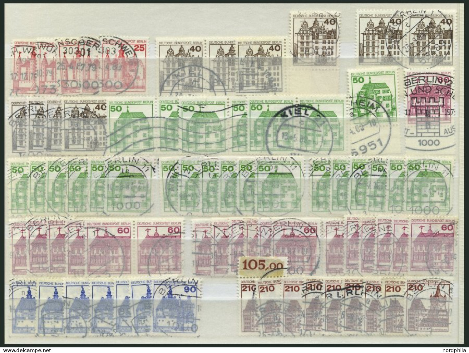 LOTS O, 1974-83, Saubere Dublettenpartie, Komplett, Je 6-10x, Feinst/Pracht, Mi. Ca. 2500.- - Other & Unclassified