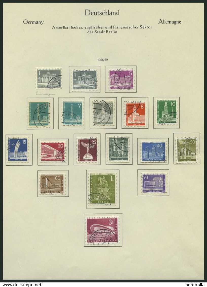 LOTS O, Karton Mit 5 Teilsammlungen Berlin Von 1954-83 Fast Nur Auf Falzlosseiten, Zusätzlich Auch Diverse Postfrische W - Collections