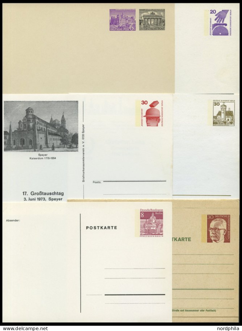 GANZSACHEN PP BRIEF, Privatpost: 1952-71, 6 Verschiedene Ungebrauchte Ganzsachenkarten, Pracht - Collections