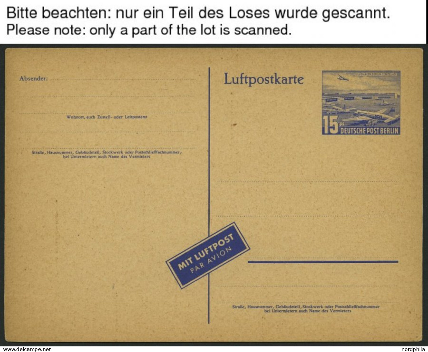 GANZSACHEN Aus P 1d-113 BRIEF, 1949-74, 55 Verschiedene Ungebrauchte Ganzsachenkarten, Fast Nur Prachterhaltung - Sammlungen