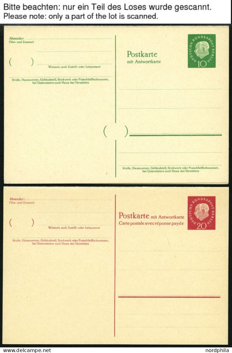 GANZSACHEN A. P 47-P 138 BRIEF, 1959-90, 50 Fast Nur Verschiedene Ungebrauchte Ganzsachenkarten, Pracht, Mi. 180.- - Sammlungen