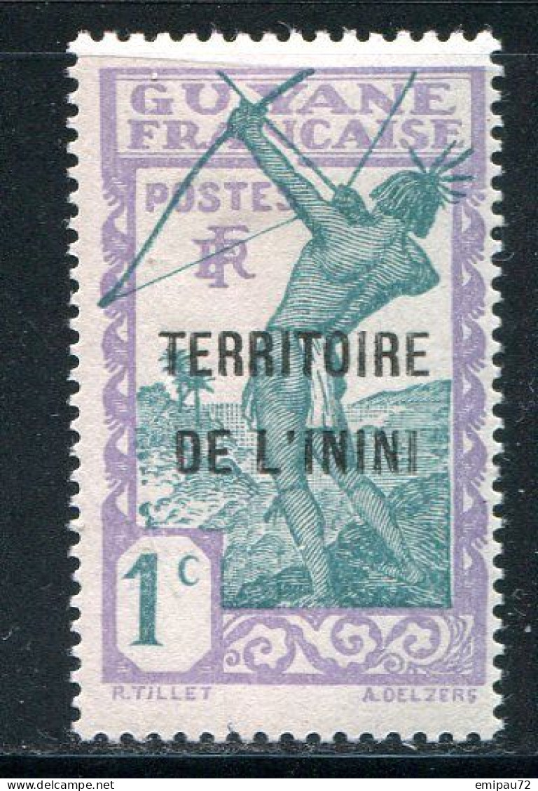 ININI- Y&T N°1- Neuf Avec Charnière * - Unused Stamps
