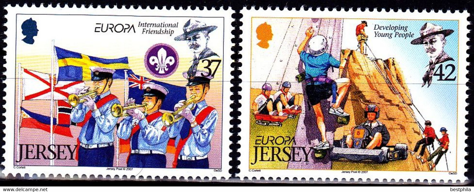 Europa Cept - 2007 - Jersey - (Scouting) ** MNH - 2007