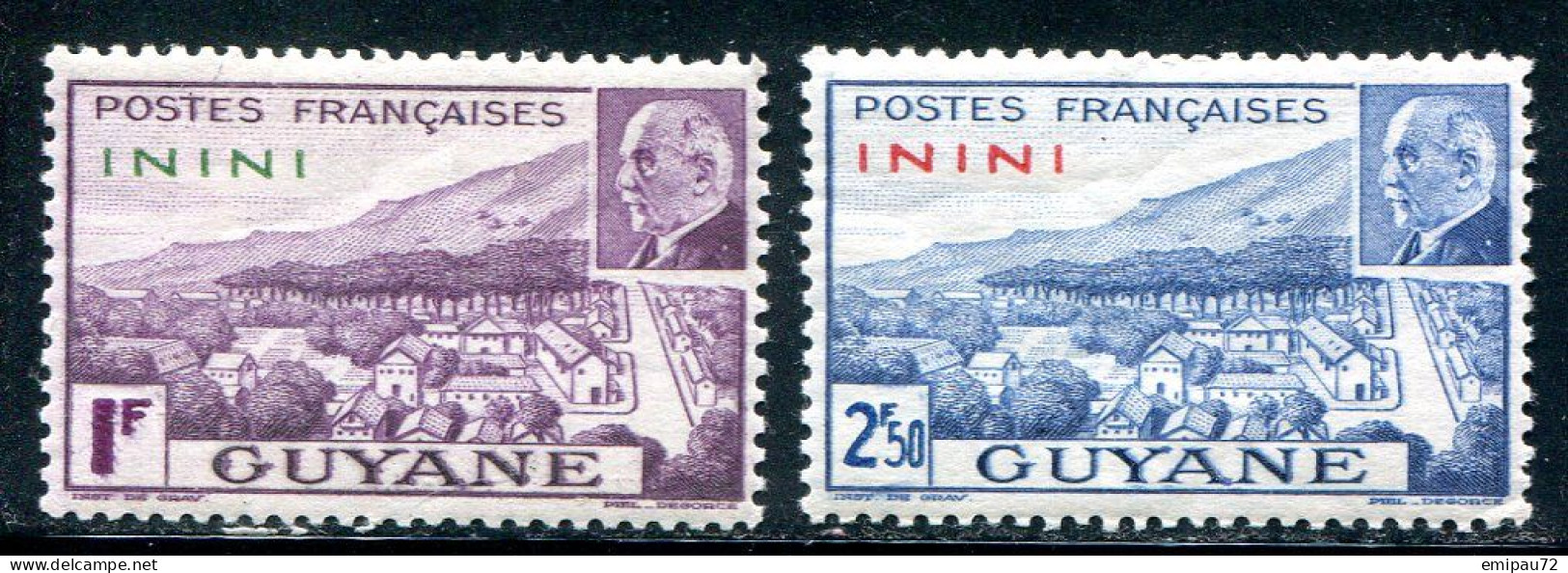 ININI- Y&T N°51 Et 52- Neufs Sans Gomme - Unused Stamps