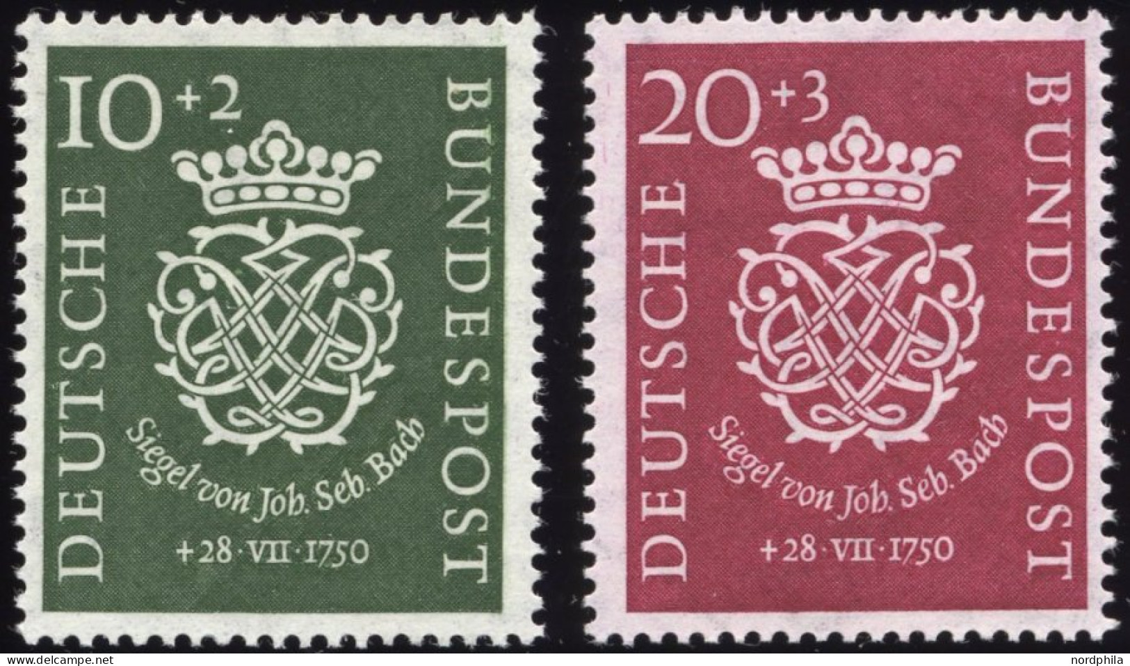 BUNDESREPUBLIK 121/2 , 1950, Bach, Pracht, Mi. 130.- - Neufs