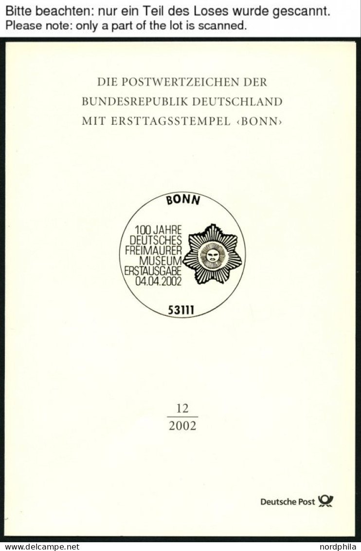 JAHRESSAMMLUNGEN Js 10 BrfStk, 2002, Jahressammlung, Pracht, Mi. 130.- - Verzamelingen