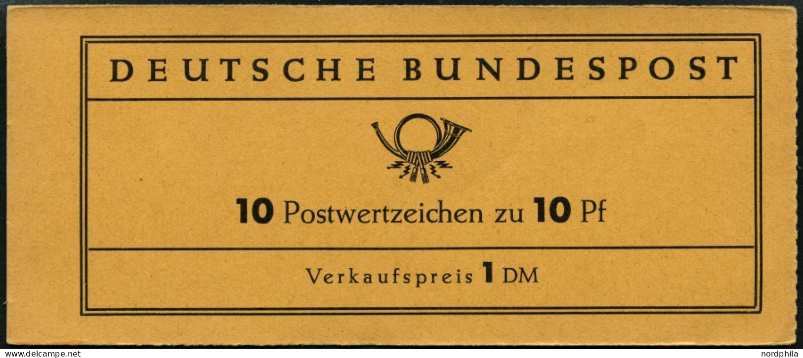 ZUSAMMENDRUCKE MH 6a , 1960, Markenheftchen Heuss Lumogen, Erstauflage, Schwach Fluoreszierend, Pracht, Gepr. D. Schlege - Other & Unclassified