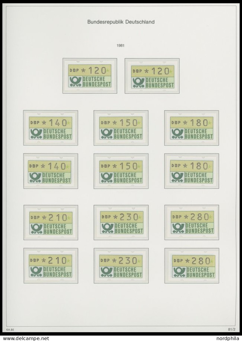 SAMMLUNGEN ,o , Sammlung Bundesrepublik Von 1974-87 In 2 KA-BE Bi-collcet Falzlosalben, Postfrisch Und Gestempelt Bis Au - Andere & Zonder Classificatie