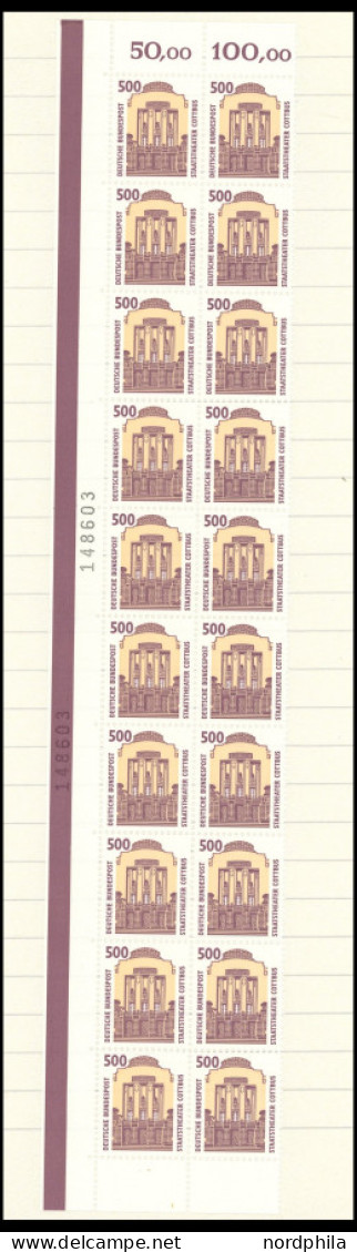 LOTS 1575-1708 , 1992/3, 2 Leitzordner Mit 25er-Bogen Bzw. Bogenteilen (mindestens 20-mal Pro Wert), Postfrisch, Pracht, - Andere & Zonder Classificatie