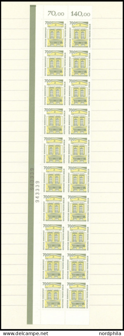 LOTS 1575-1708 , 1992/3, 2 Leitzordner Mit 25er-Bogen Bzw. Bogenteilen (mindestens 20-mal Pro Wert), Postfrisch, Pracht, - Autres & Non Classés