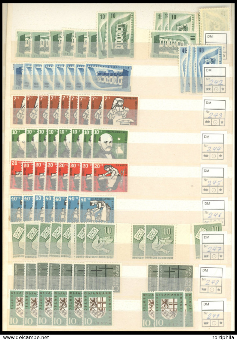 LOTS , 1952-1970, Sauberes, Reichhaltiges Händlerlager (Mi. 148-625), Fast Nur Postfrische Prachterhaltung, Sehr Günstig - Other & Unclassified