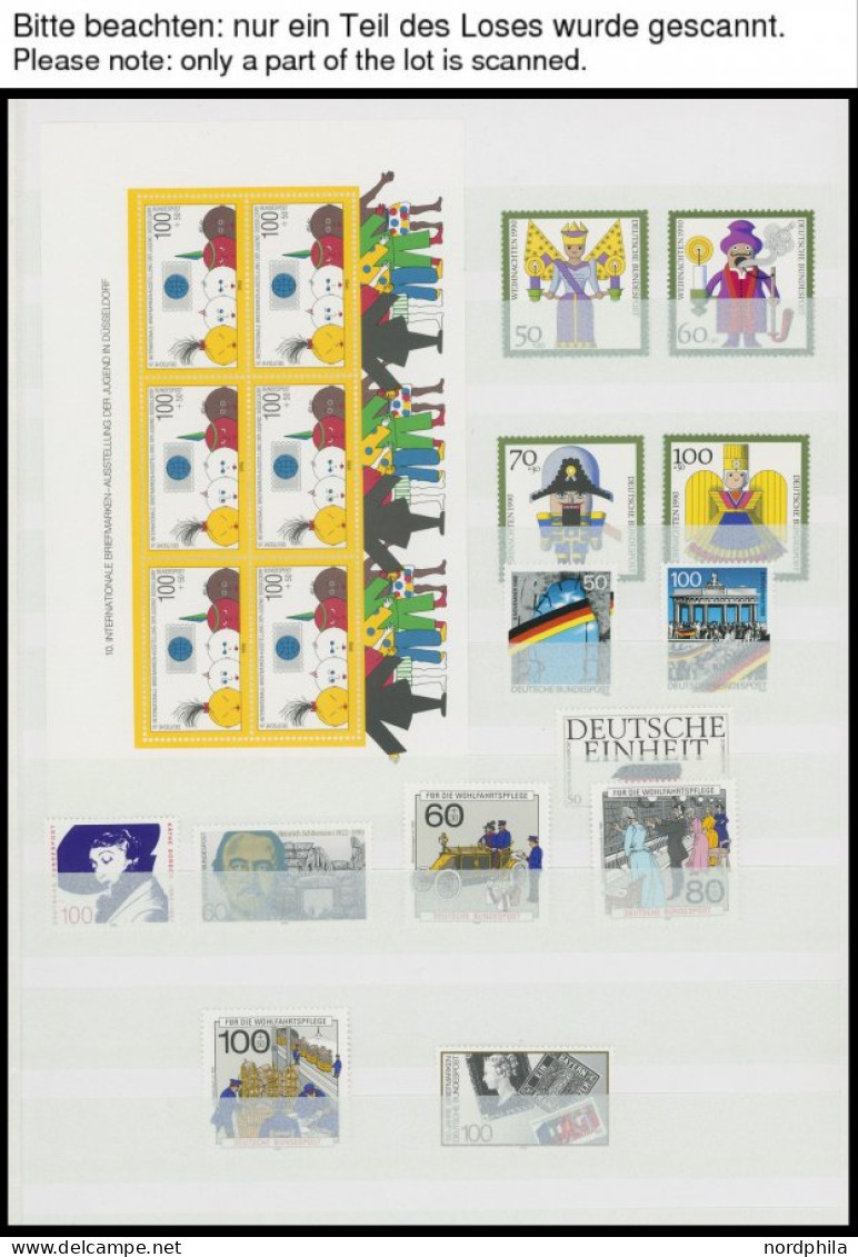 LOTS , 1989-91, Kleine Postfrische Partie Auf Einsteckseiten, 1991 Wohl Komplett, Prachterhaltung - Other & Unclassified