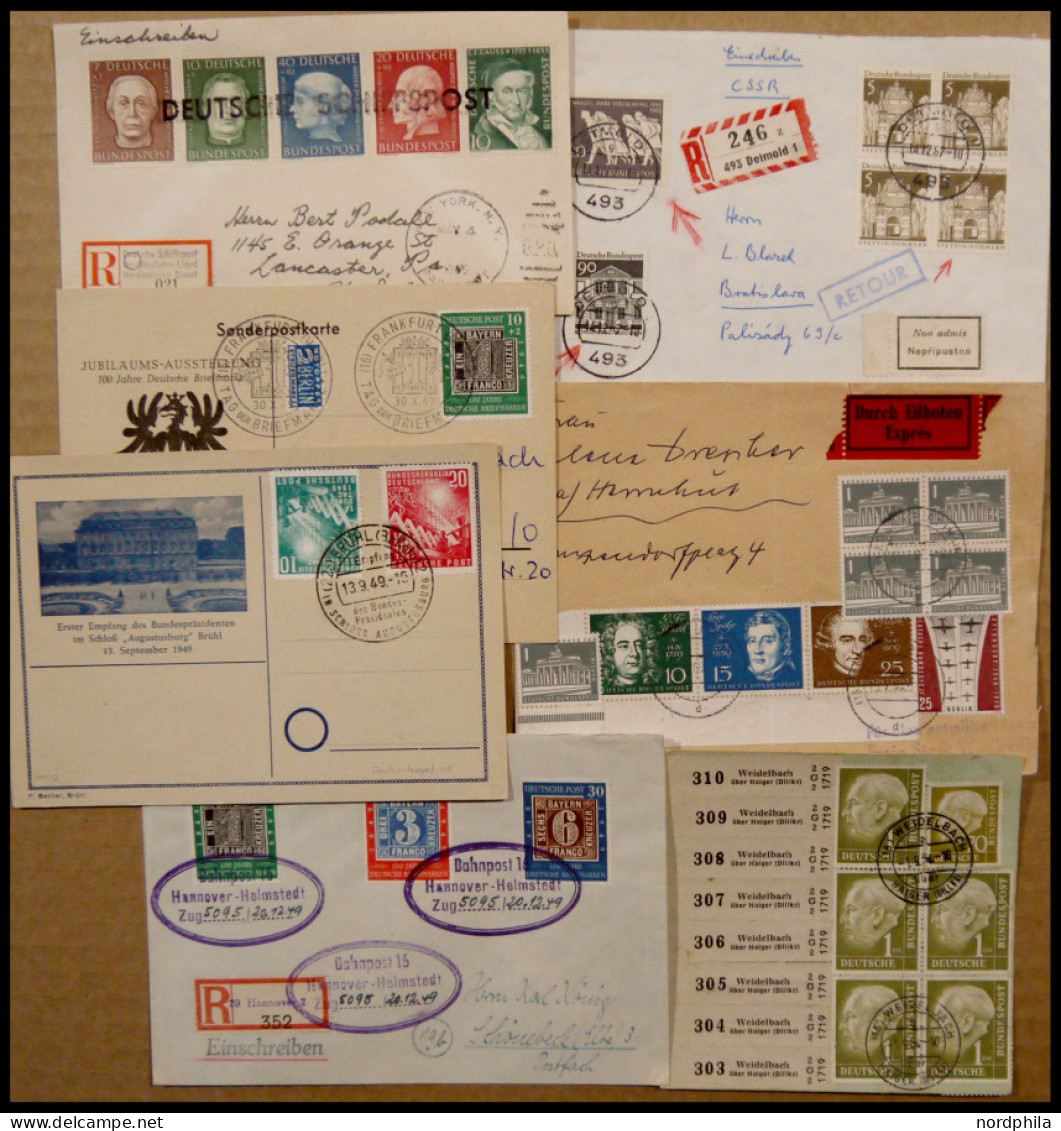 LOTS 1949-67, Kleine Interessante Partie Von 7 Teils Besseren Belegen, Pracht - Other & Unclassified