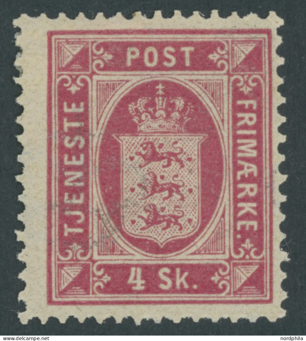 DIENSTMARKEN D 2A , 1871, 4 S. Rosa, Gezähnt K 14:131/2, Falzrest, Pracht, Mi. 120.- - Dienstmarken