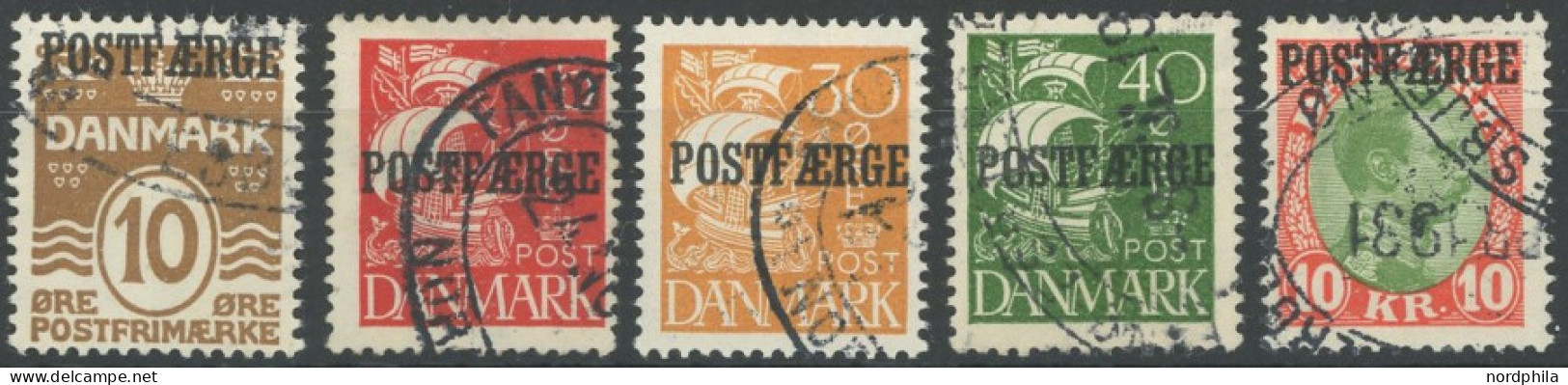 POSTFÄHREMARKEN Pf 11-15 O, 1927/30, Freimarken, Satz Feinst/Pracht, Mi. 140.- - Autres & Non Classés