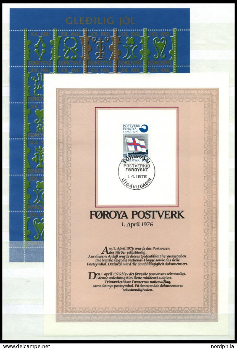 FÄRÖER , 1975-82, Komplett Bis Auf Mi.Nr. 48-52 Und 75-78, Prachterhaltung - Andere & Zonder Classificatie
