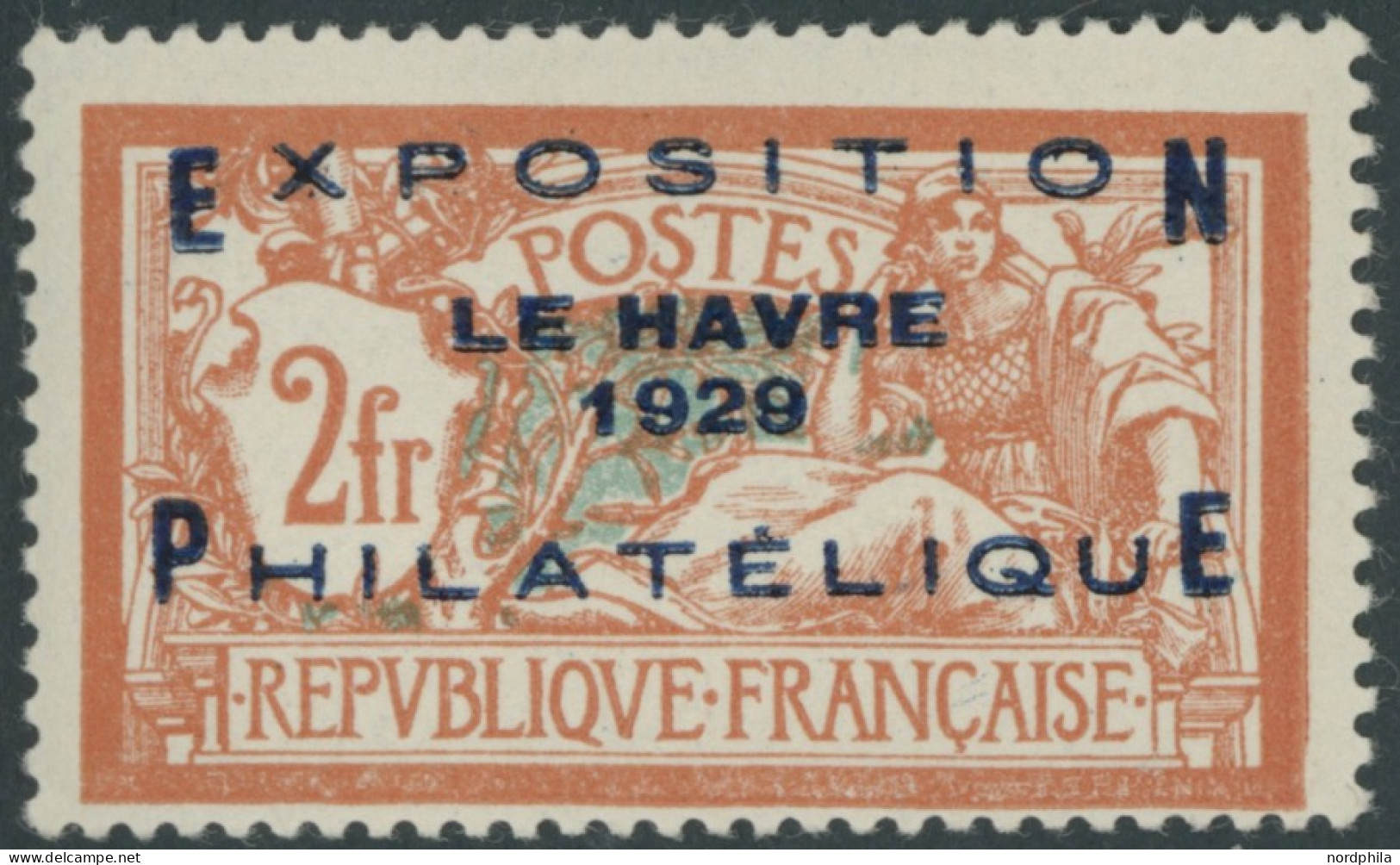 FRANKREICH 239 , 1929, 2 Fr. Le Havre, Postfrisch, Pracht, Gepr. Calves, Mi. 1000.- - Sonstige & Ohne Zuordnung