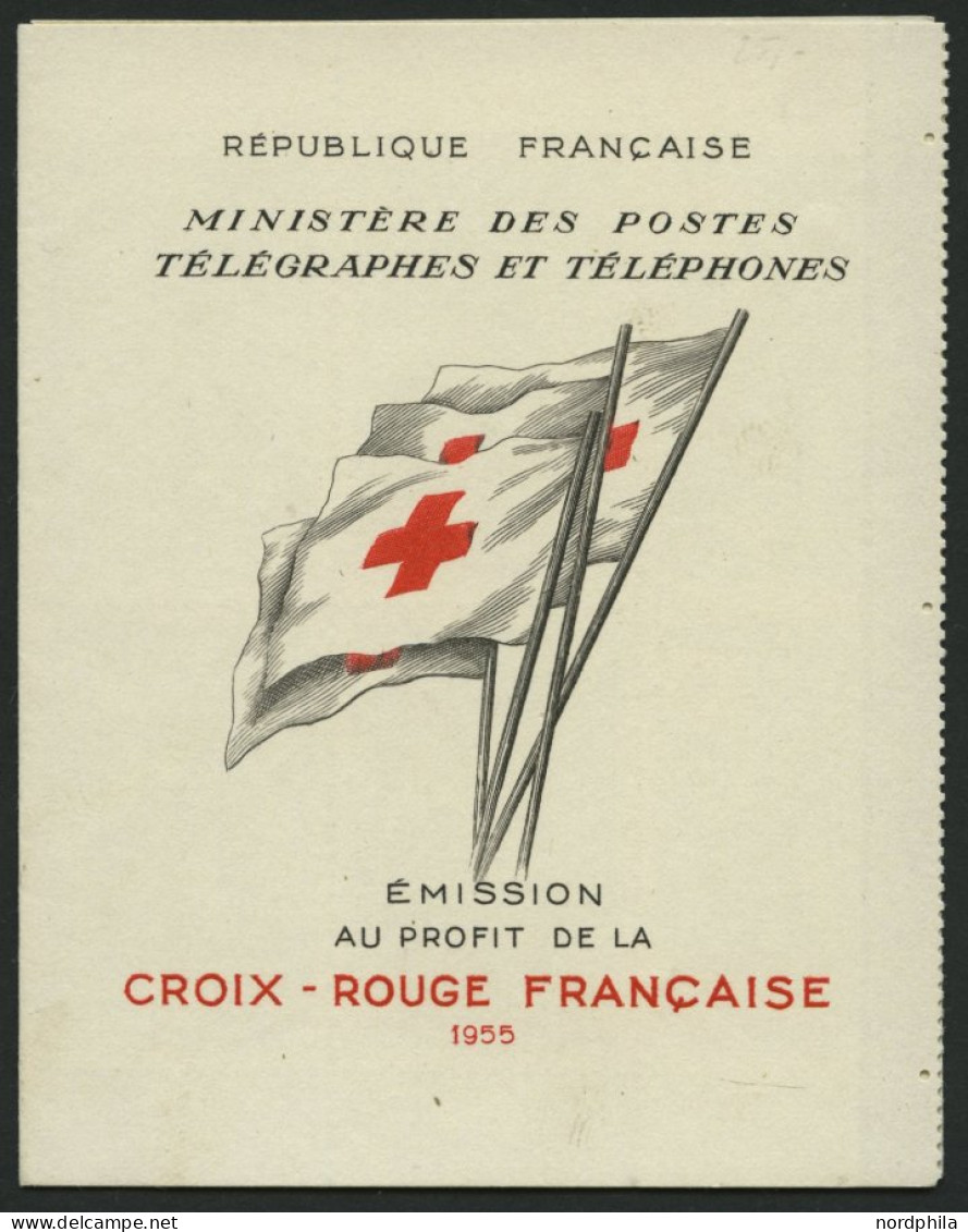 FRANKREICH 1077 MH , 1955, Markenheftchen Rotes Kreuz, Pracht, Mi. 250.- - Sonstige & Ohne Zuordnung